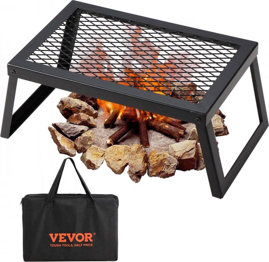 Dakta BBQ Gills houtskoolgrill vouwgrill 458 x 305 x 205 mm tafelgrill draagbare reisgrill 6 kg laadvermogen outdoor opvouwbare picknickgrill campinggrill zwart 300 ℃ voor terras camping feest