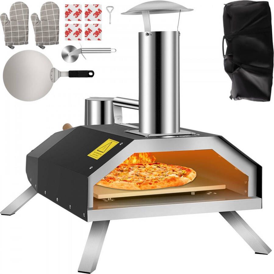 Dakta Draagbare Pizzaoven Buiten Roestvrijstalen Pizzaoven 76 4x44 3x54 5cm 12in