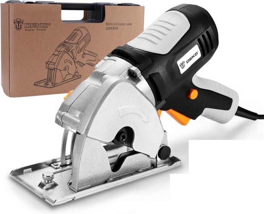 Dakta Hand Cirkelzaag Elektrisch 4 zaagbladen Mini 0-26mm zaagdiepte Zaag