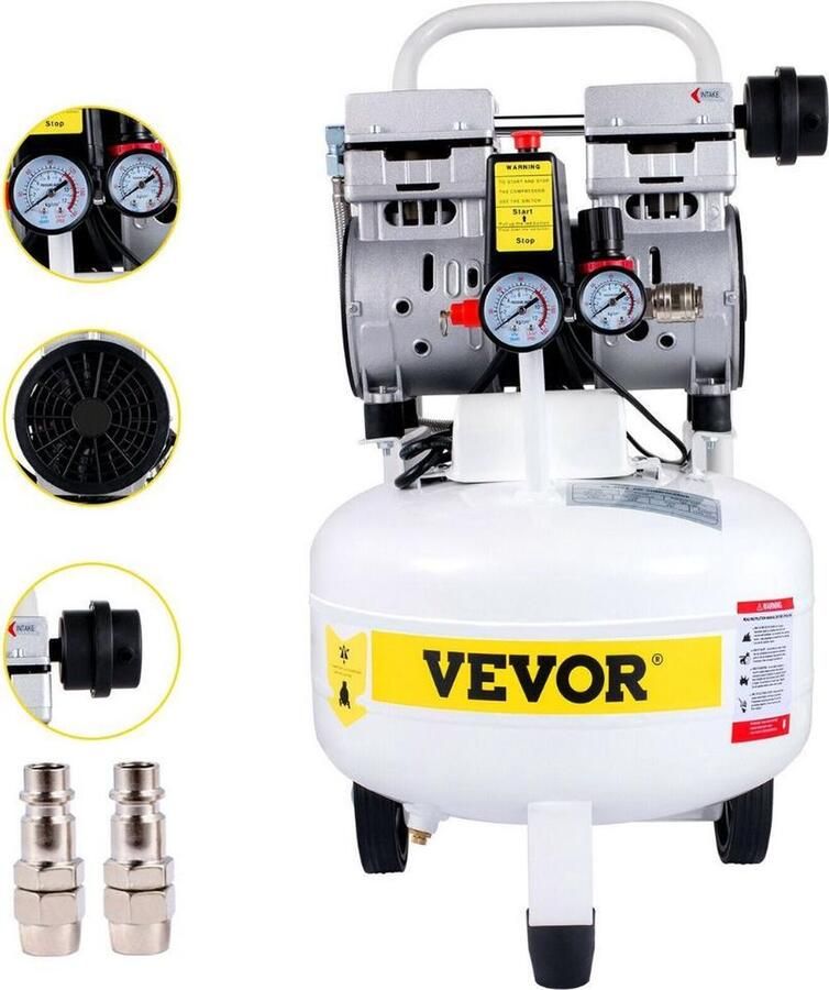Dakta Luchtcompressor 25L 750W 1TH Lucht Elektrisch Compressor