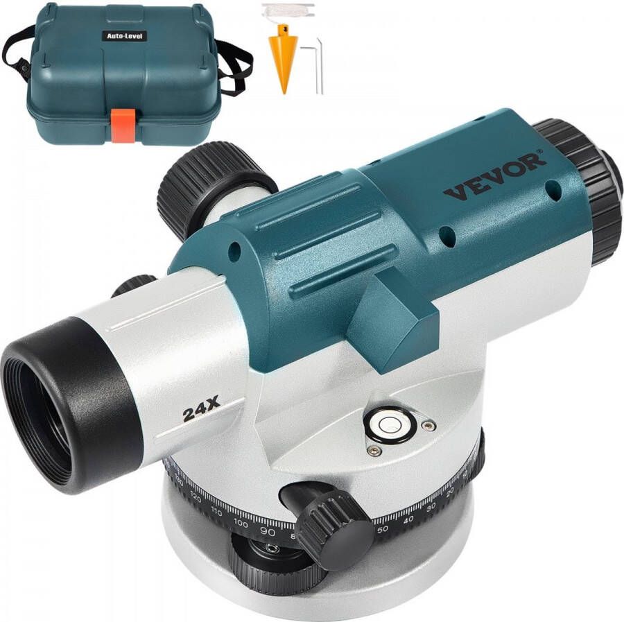 Dakta Optische Waterpassen 24X Automatisch Optisch Niveau 40 mm Automatische Optische Waterpas met een Zelfnivellerende Compensator en IP54-bescherming Gebruikt voor Verschillende Bouwwerkzaamheden