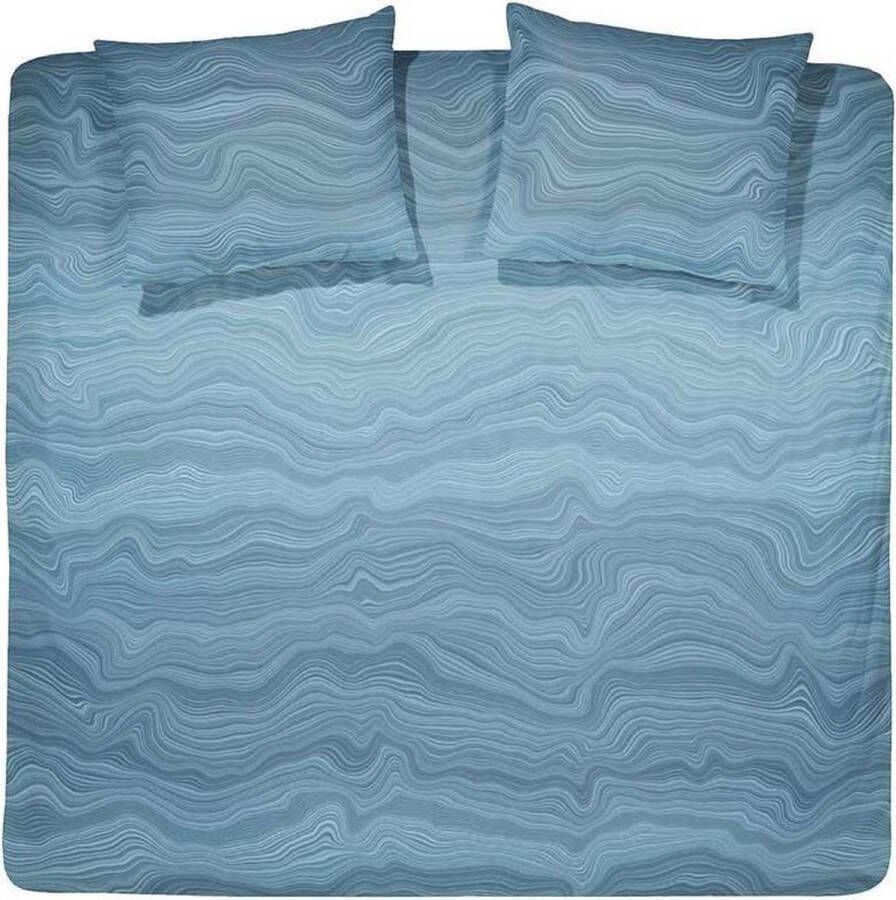 Damai Agate Dekbedovertrek Katoensatijn Tweepersoons 200x200 220 cm Aqua