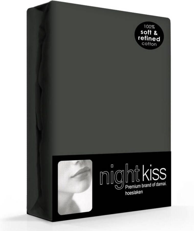 Cinderella Hoeslaken Flanel Geschikt voor Boxspring 2 Persoons 180 x 200 210 cm tot 30 cm Antraciet