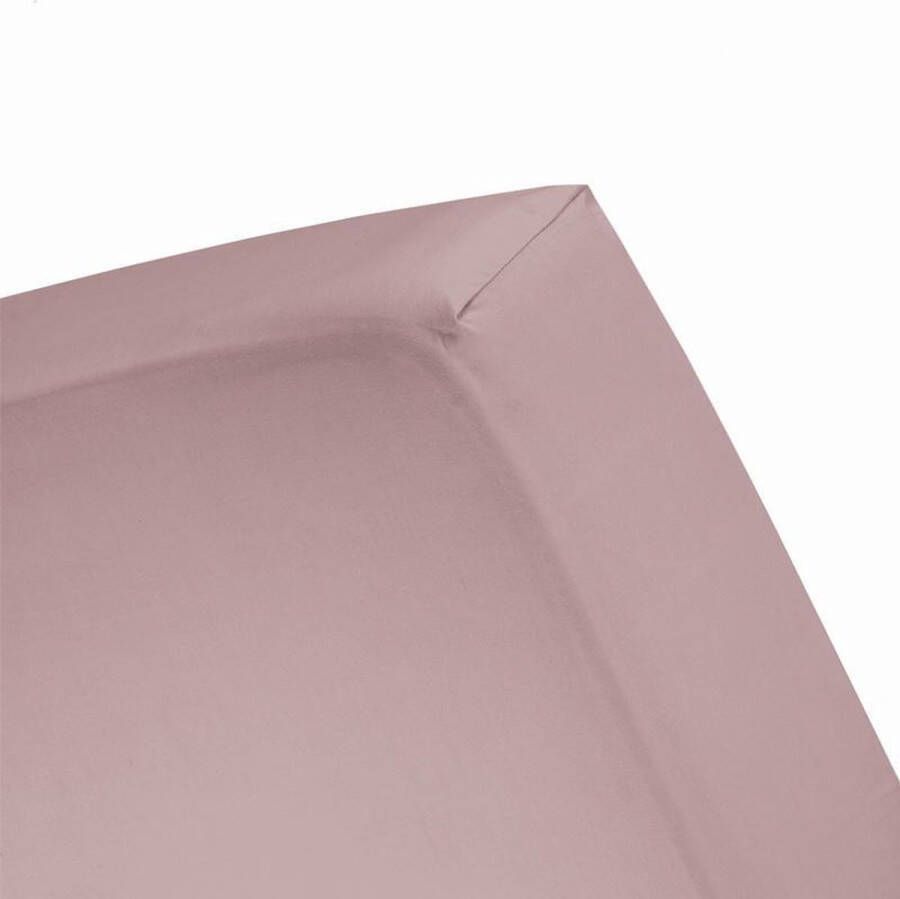 Damai Hoeslaken katoen 160-180 x 220 (74) mauve multiform (Lits-j XL)