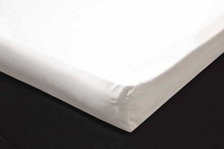 Damai Hoeslaken voor Topmatras- Satijn- 180x200- White tot matrashoogte 8 cm