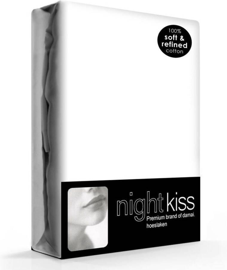 NightKiss Damai Hoeslaken Wit (Katoen)-140 x 200 cm