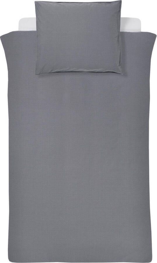 Damai Jujika dekbedovertrek 100% percale katoen 1-persoons (140x200 220 cm + 1 sloop) 1 stuk (60x70 cm) Grijs