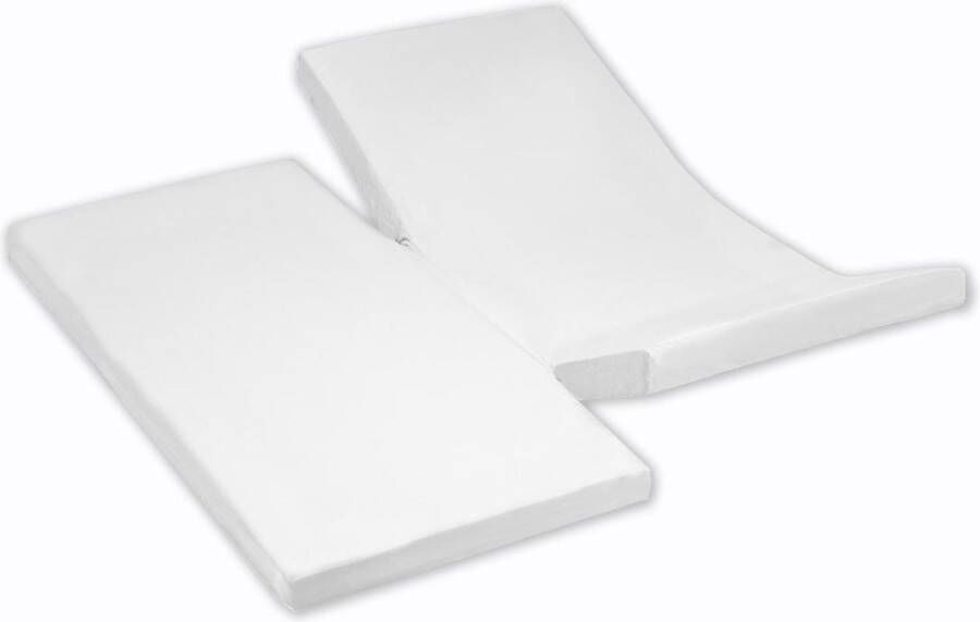 Damai Molton dubbele split (tot 35 cm) Badstof 140 x 200 cm White