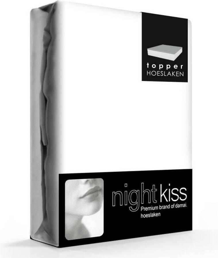 Damai Topcover katoen 160 x 210 (01) white Standaard (tot 8 cm) Nightkiss