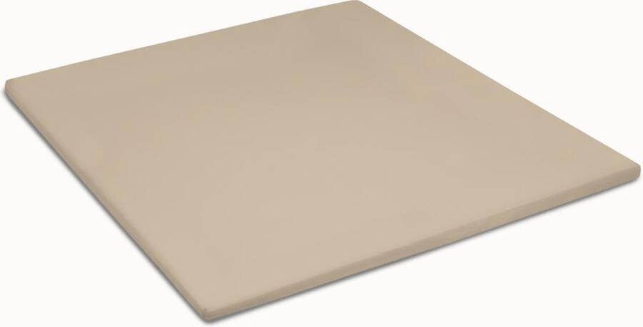 Damai Organic Topper hoeslaken (tot 15 cm) Bio satijn 200x210 cm Taupe