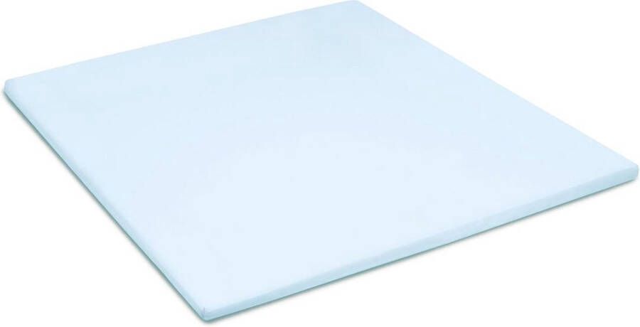 Damai Organic Topper hoeslaken (tot 15 cm) Bio satijn 140x200 cm Sky Blue