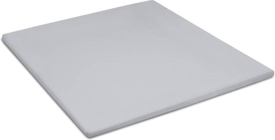 Damai Organic Topper hoeslaken (tot 15 cm) Bio satijn 180x200 cm Light Grey