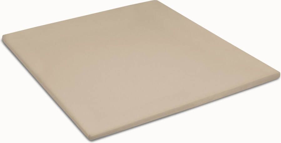 Damai Organic Topper hoeslaken (tot 15 cm) Bio satijn 160x220 cm Taupe