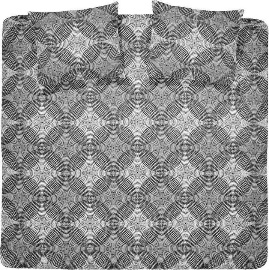 Damai Serowe Dekbedovertrek 100% Percaline Katoen 1-persoons (140x200 220 Cm + 1 Sloop) 1 Stuk (60x70 Cm) Grijs