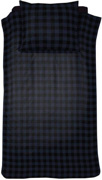 Damai Timber flanel dekbedovertrek 1-persoons (140x200 220 cm + 1 sloop) Flanel Blue