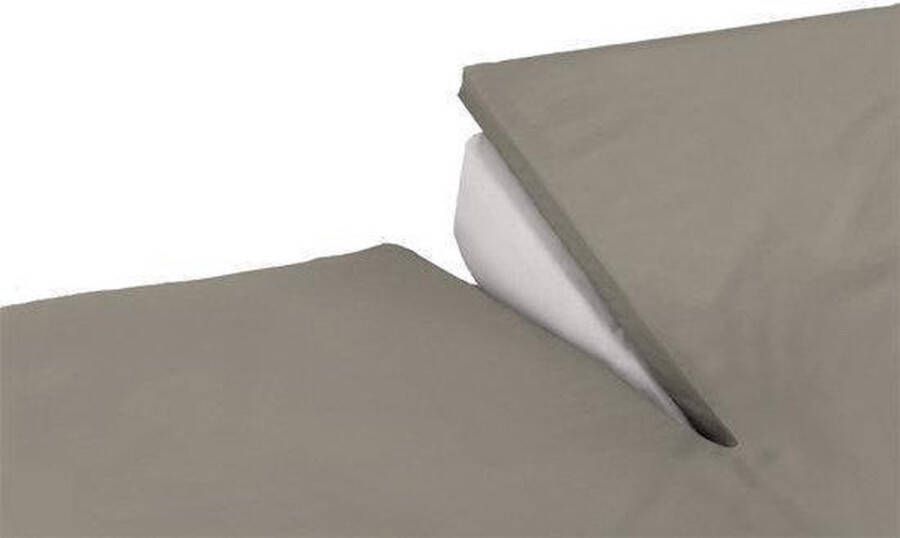 Damai Topcover katoen 160 x 210 (30) taupe BI-inkeping enkel (tot 8 cm) Nightkiss