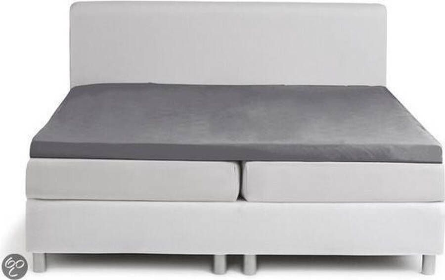Damai Topcover katoen 90 x 200 (96) antracite Standaard (tot 8 cm) Nightkiss