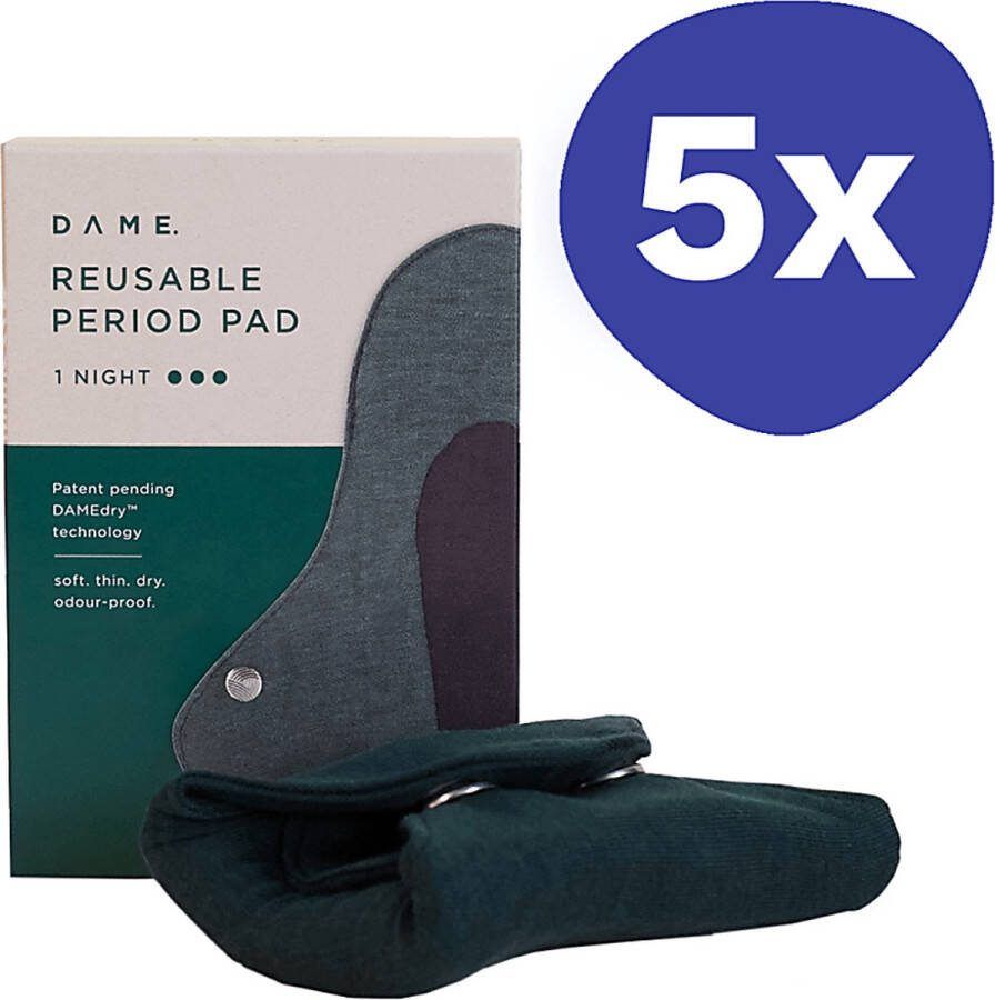 Dame Herbruikbaar Maandverband Nacht (5 stuks)