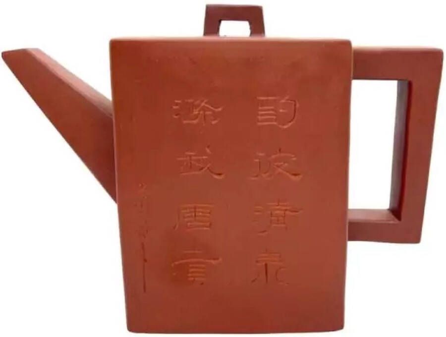 Dammann Frères Dammann Fréres Theepot Zhuang Fan 0.5 liter Aardewerk theepot met inscriptie