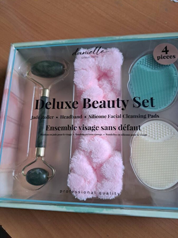 Danielle Creations deluxe beauty set geschenk vrouwen verjaardag moeder dag leuk geschenk jade roller haarband