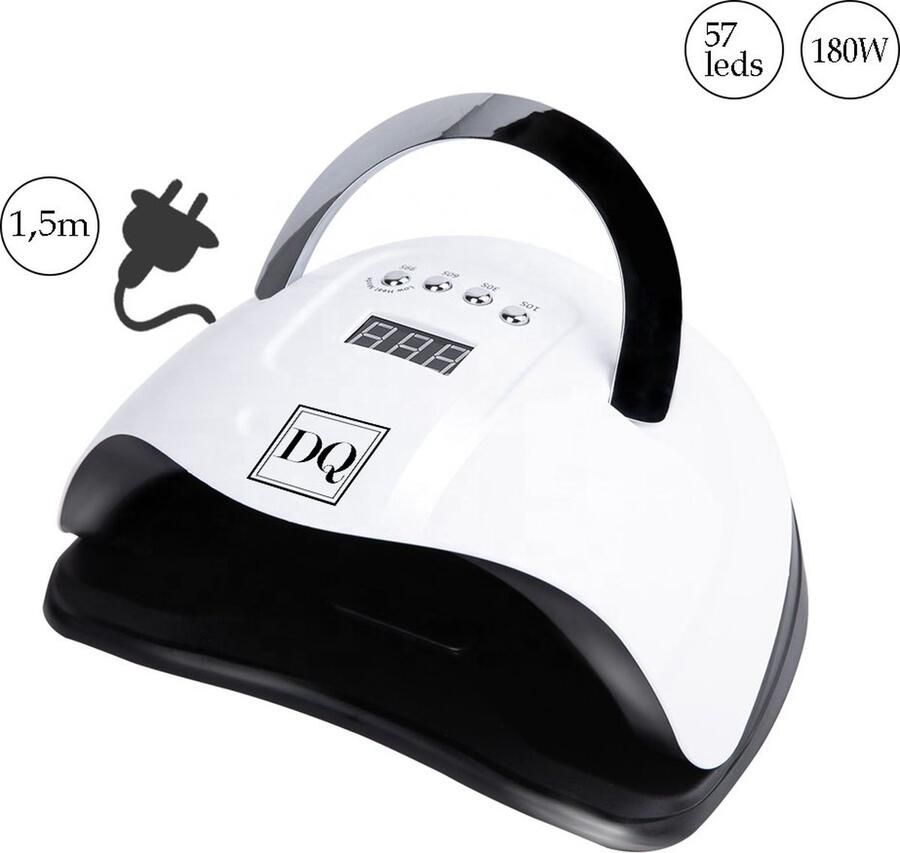 DANIQQI UV lamp gelnagels- 180 Watt 57 LEDS Extra lang snoer 150 cm- Nageldroger UV LED lamp gelnagels Nagellamp Naildryer