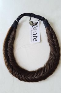 Dante Braid Fishtail Vlecht haarband met aanpasbare strap voor kinderen en volwassenen 2 Dark Brown