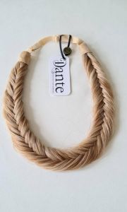 Dante Braid Fishtail Vlecht haarband met aanpasbare strap voor kinderen en volwassenen 612 Brown-Auburn-Blond Highlights