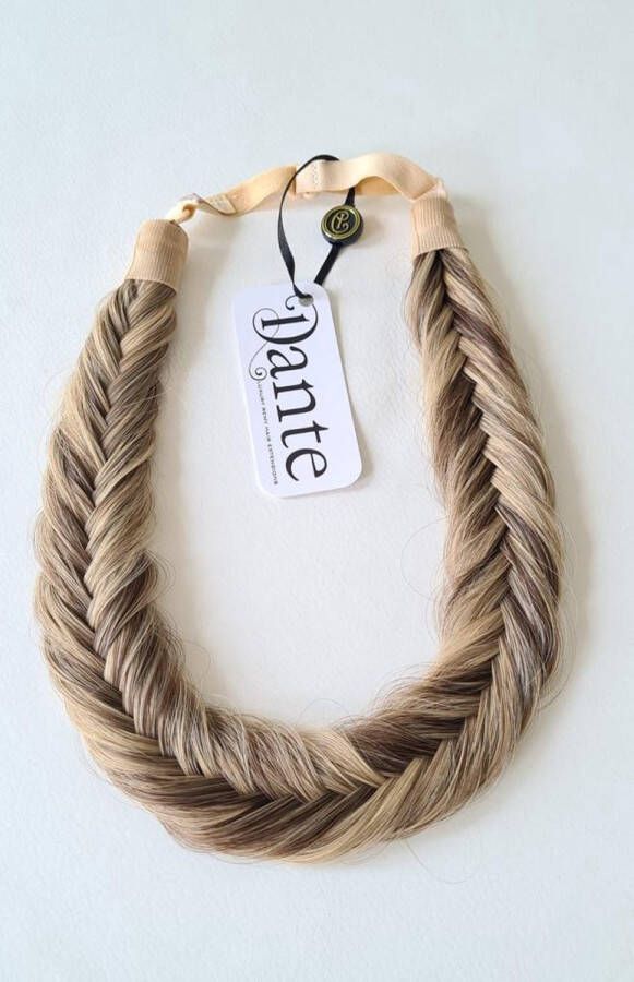 Dante Braid Fishtail Vlecht haarband met aanpasbare strap voor kinderen en volwassenen 4-27 Medium Reddish Brown Honey Brown