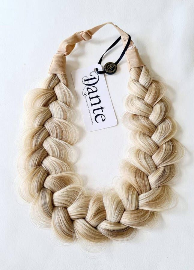 Dante Braid Messy Vlecht haarband met aanpasbare strap voor kinderen en volwassenen 116 Golden Brown-Blond mixed