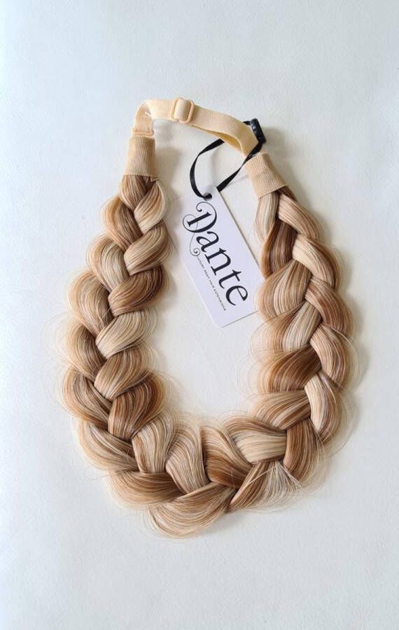 Dante Braid Messy Vlecht haarband met aanpasbare strap voor kinderen en volwassenen 612 Brown-Auburn-Blond Highlights