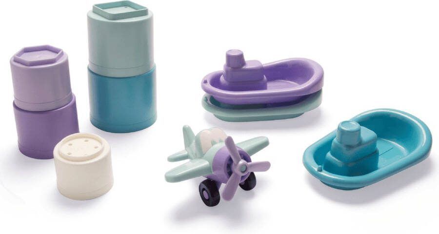 Dantoy Thorbjorn Badset Baby set met boot stapelblokken en vliegtuigje
