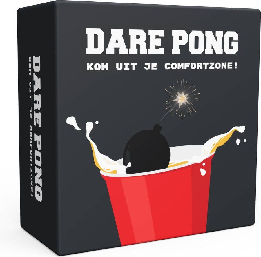 Dare Pong Darepong Bierpong Spel Bierpong Drankspel Kaartspel Waterbestendig Officieel spel Nederlandstalig Beerpong Bierpongtafel Truth or dare