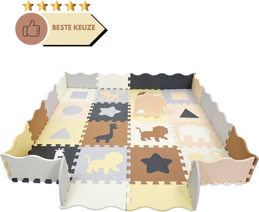 Daster goods Speelmat – Puzzelmat – Babygym – Speelmat Foam voor Baby en Peuters – Speelkleed – Inclusief Opbergtas – Kinderen vanaf 0 jaar