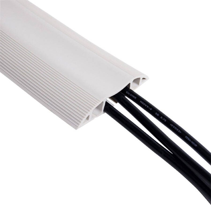 Dataflex addit kabelgoot 150 x 83 mm kabel beschermer kabelgoot lichtgrijs