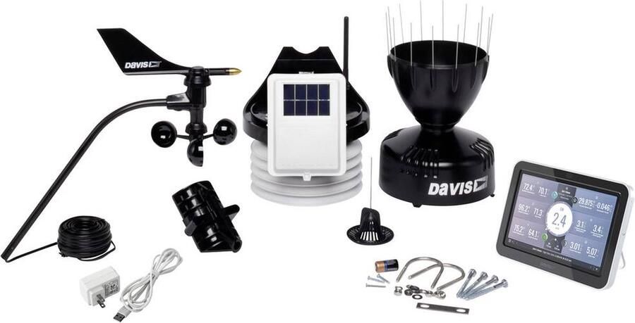 Davis Instruments VANTAGE PRO2 with console EU 6252EU Draadloos weerstation Aantal sensoren max.: 80