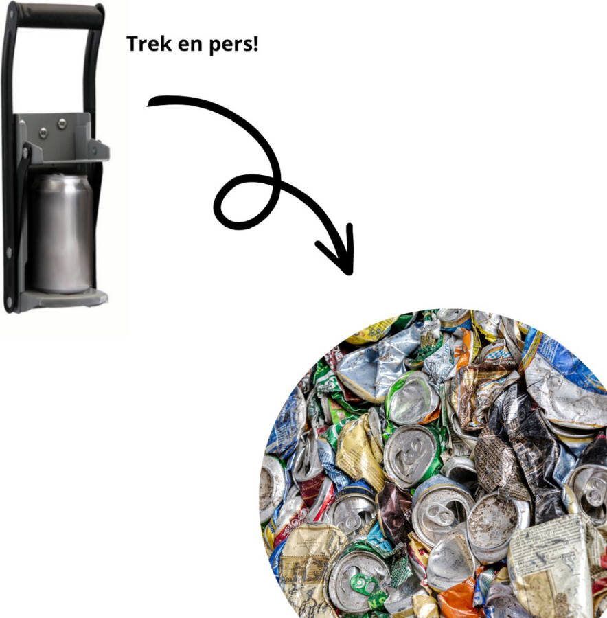 Dawiey Blikjespers Blikkenpers Blikpers Pletter Blik Crusher Blikperser Flessenpers Flesopener Bieropener Muur
