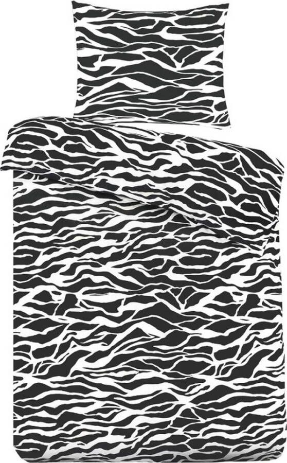 Day Dream Dekbedovertrek Zebra katoen Eenpersoons -140x220 + 60x70 cm