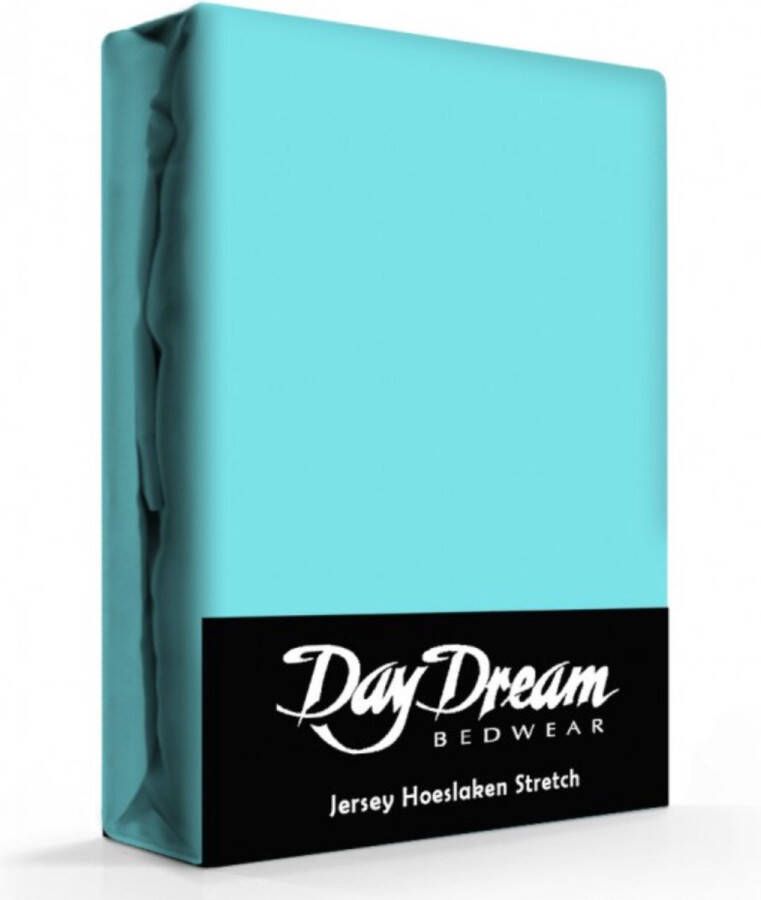 Day Dream Jersey Hoeslaken 180 x 200 cm Blauw