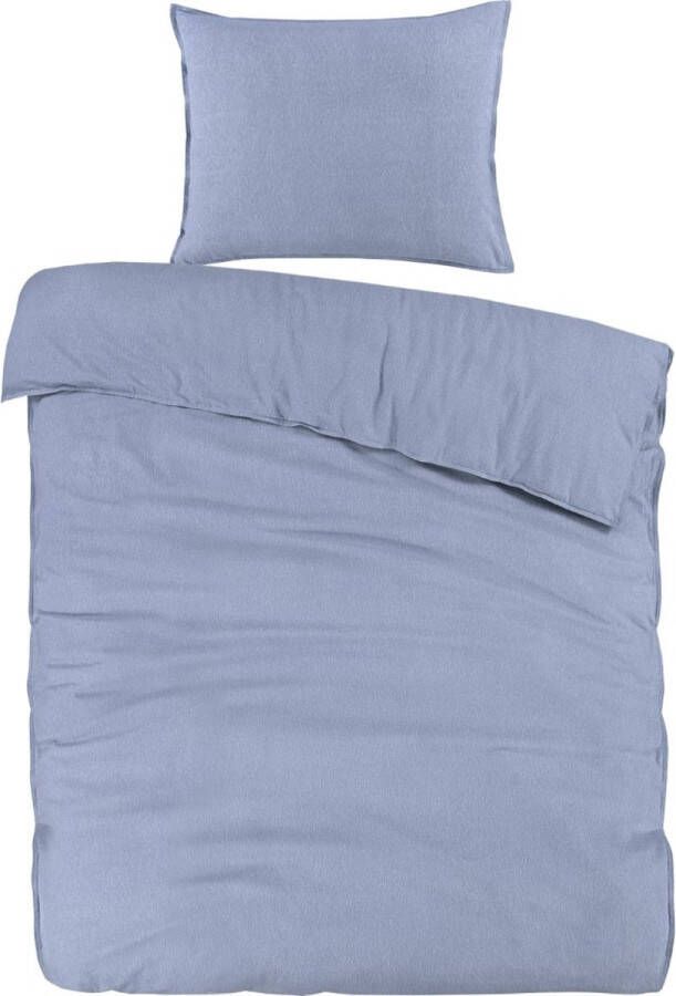 Day Dream Uni Flanel dekbedovertrek peuter 120x150 lichtblauw