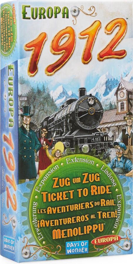 Days of Wonder Ticket to Ride Europa 1912 Uitbreiding Bordspel