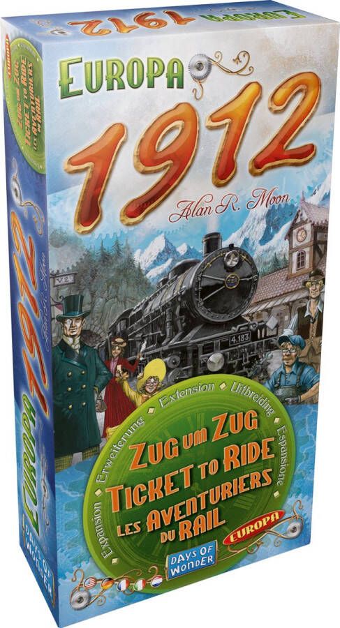 Days of Wonder Ticket to Ride Europa 1912 Uitbreiding voor Europe Bordspel