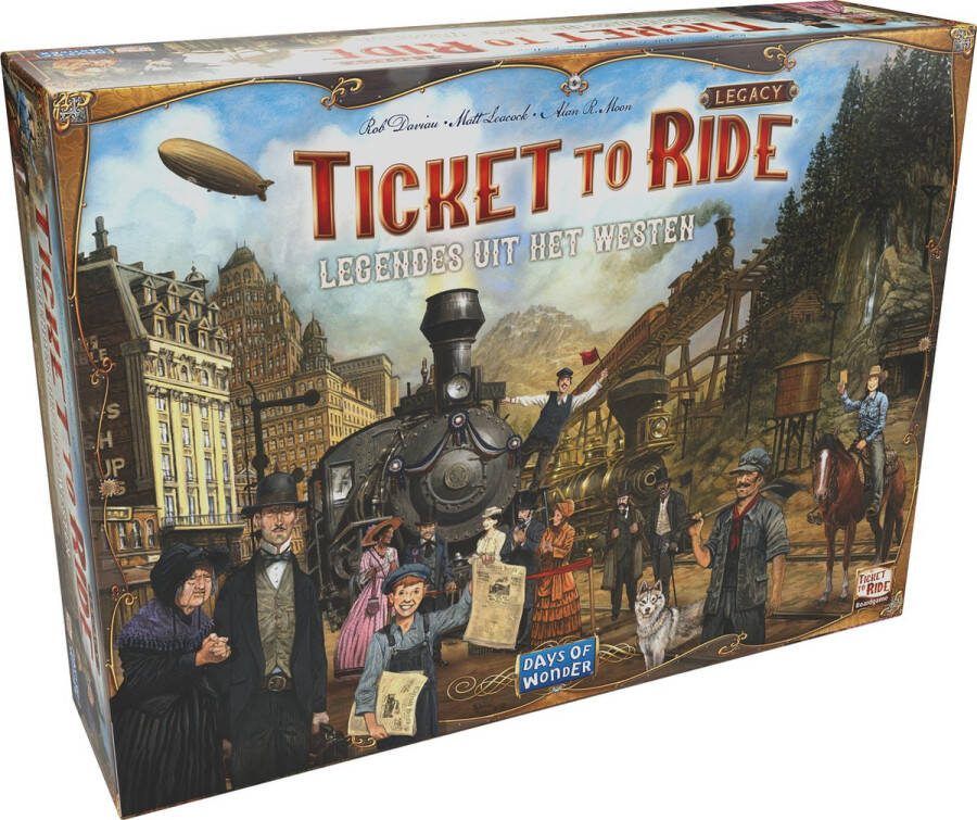 Days of Wonder Ticket to Ride Legacy: Legendes uit het Westen Bordspel