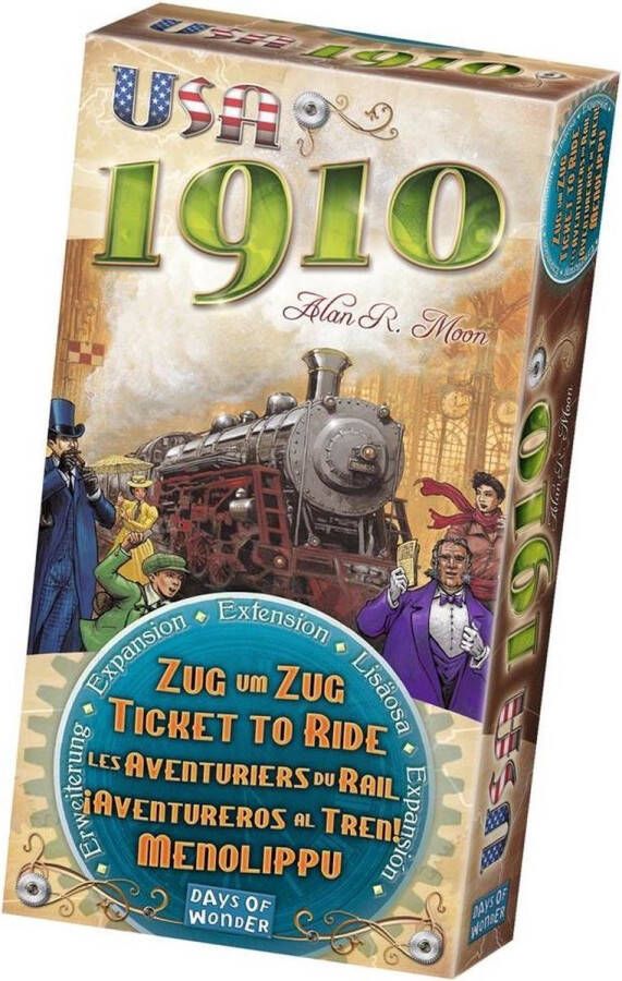 Days of Wonder Ticket to Ride USA 1910 expansion uitbreidingsspel