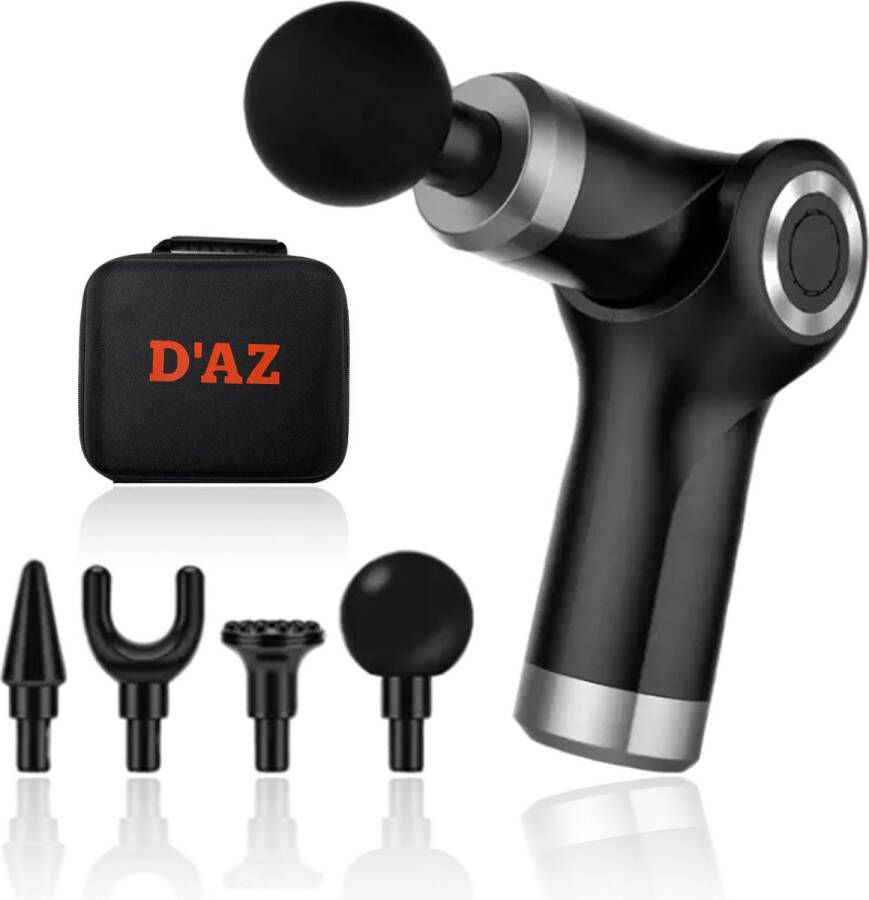 D'AZ Massage gun Verstelbare Professionele Massage gun Zwart