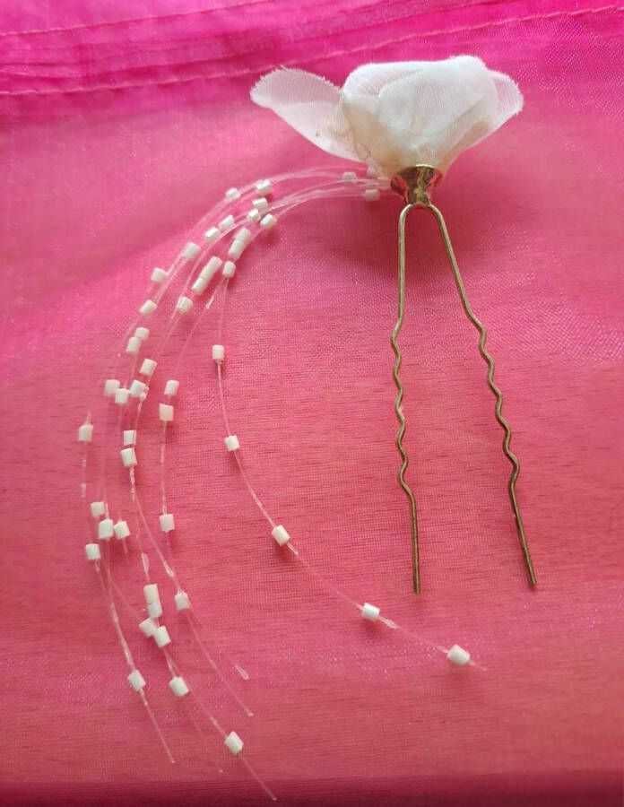 Dazzle Haarpin bloem met sliert Bruid Bruidegom Gala Bruidsmeisje