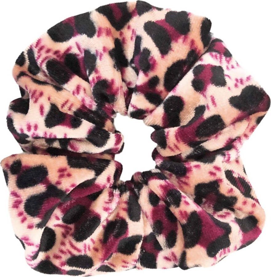 Dazzle Scrunchie panterprint rose