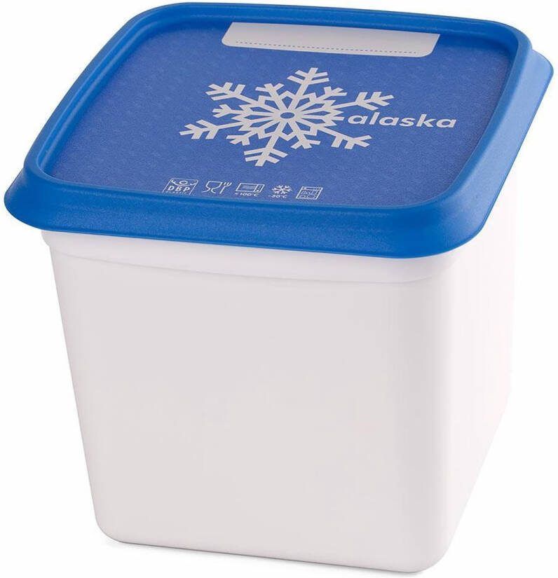 Amuse Alaska Diepvriesdozen Set van 3 Diepvriesbakjes Diepvriesdozen Bewaardozen Vaatwas magnetron en diepvriesbestendig Stapelbaar 3 x 1200 ml