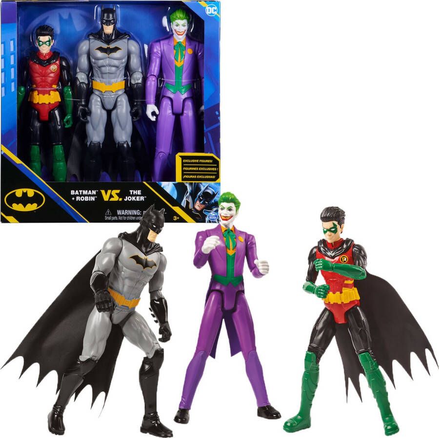 Spin Master DC Comics Batman en Robin versus The Joker actiefiguren van 30 cm