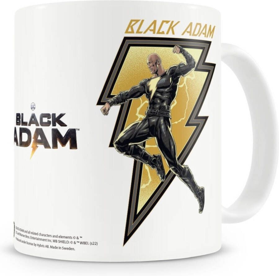 DC Comics Black Adam Mok beker Lightning Logo Wit