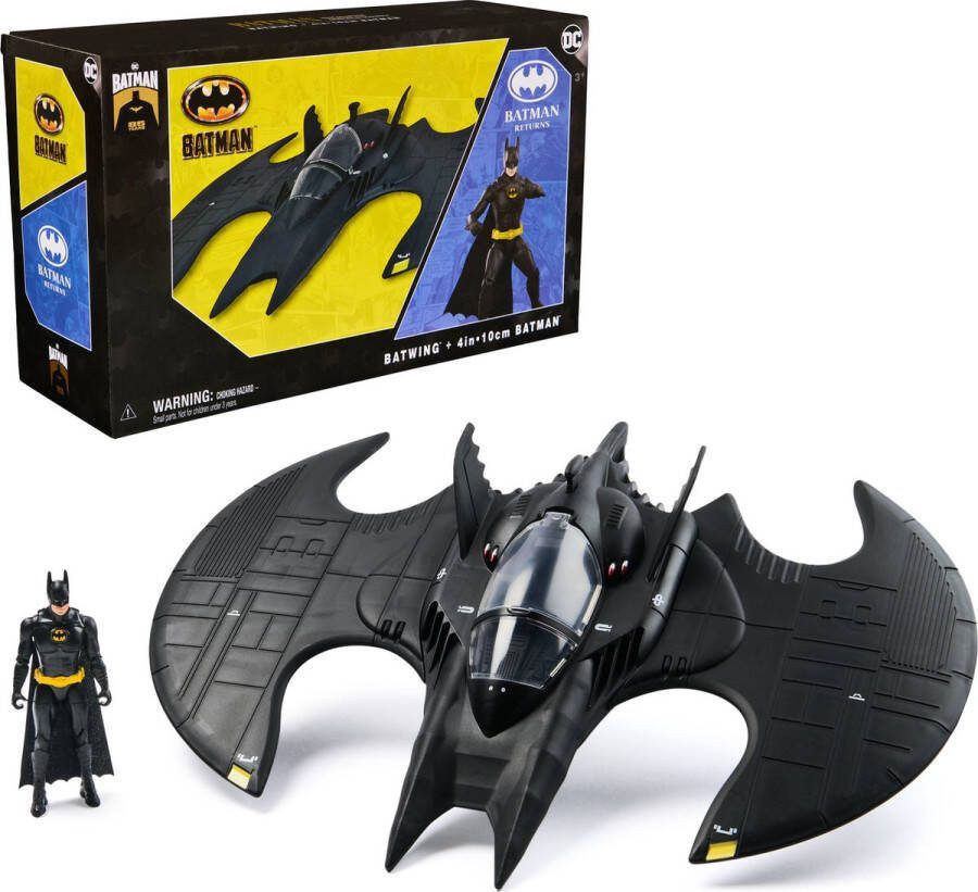DC Comics DC Batman 85th Anniversary 1992 Batman Returns Batwing en 10 cm grote Batman-set Limited Edition